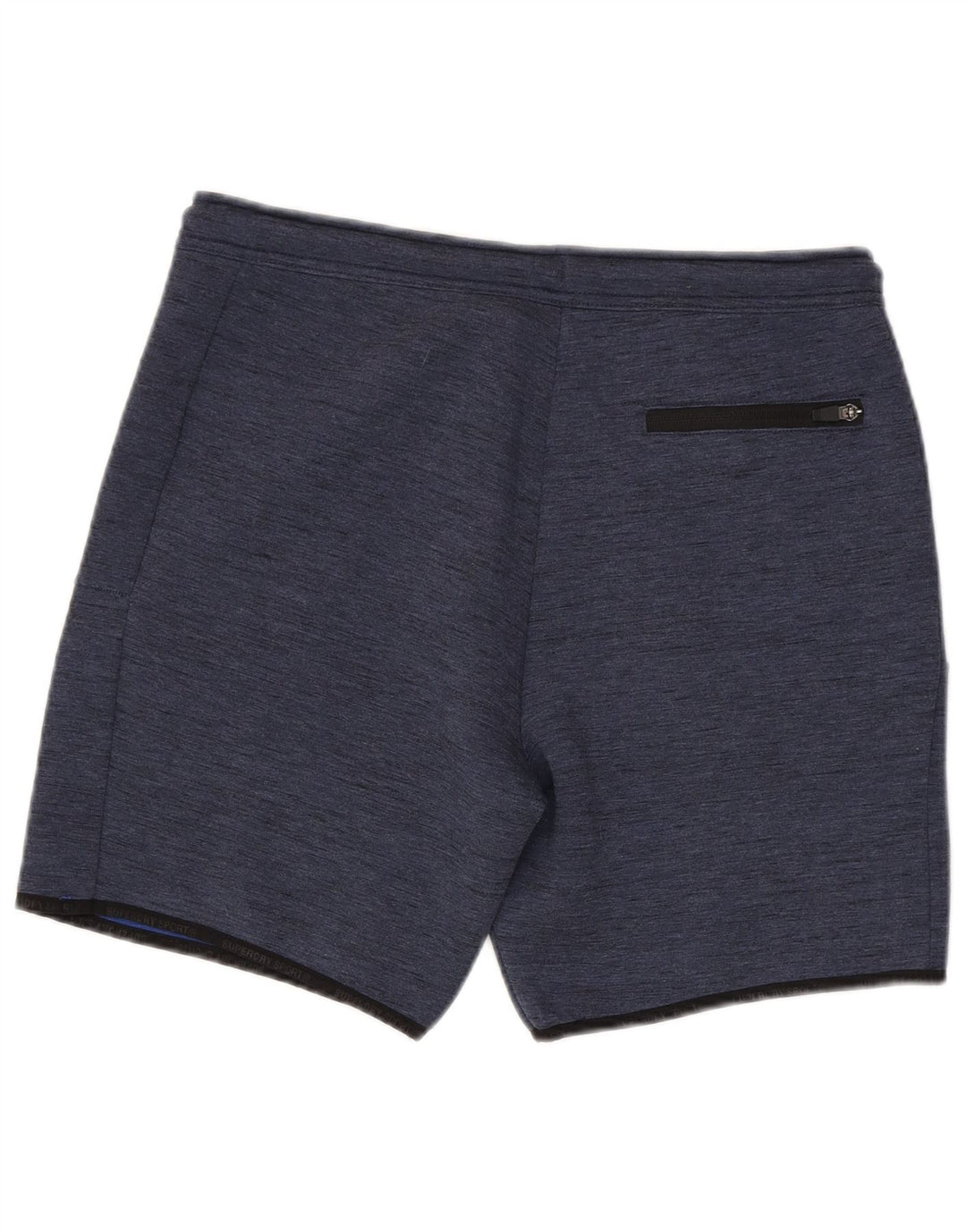 Superdry Pantalones cortos deportivos para hombre, tamaño grande, poliéster azul marino