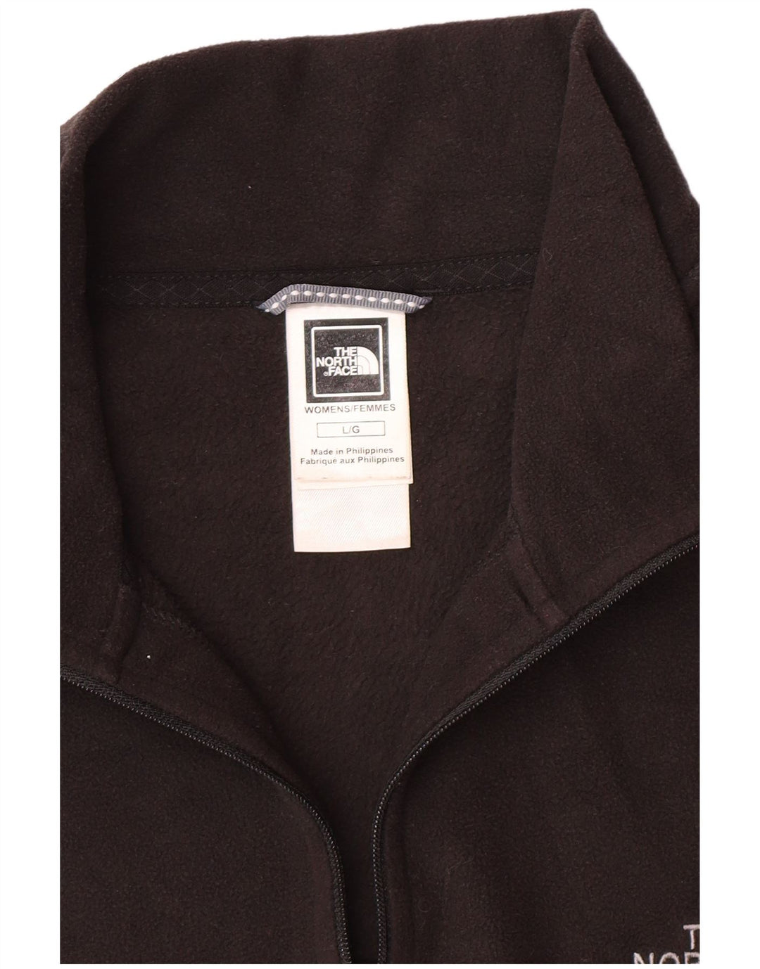 The North Face Jersey de forro polar con cuello y cremallera para mujer UK 46 Grande Poliéster negro
