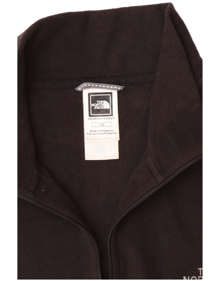 The North Face Jersey de forro polar con cuello y cremallera para mujer UK 46 Grande Poliéster negro