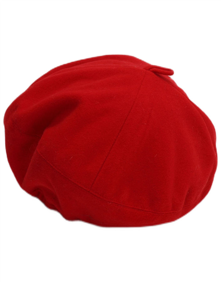 Boina de lana vintage para niñas 6-7 años Poliéster rojo