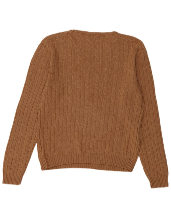 J. Crew Suéter tipo jersey con cuello barco para mujer UK 40 Marrón medio