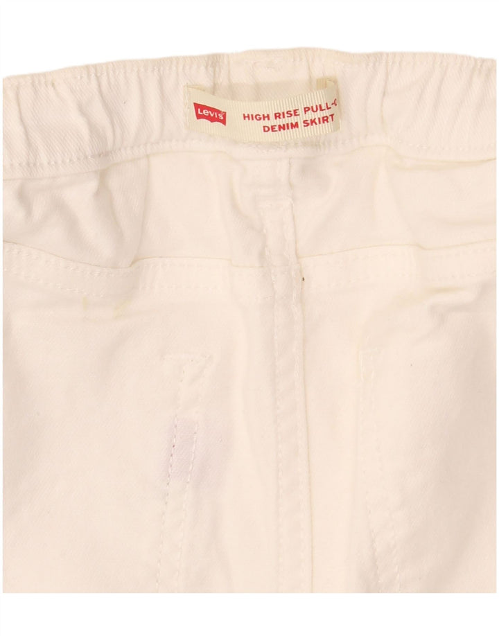 Levi's Falda Vaquera De Cintura Alta W30 Medium White
