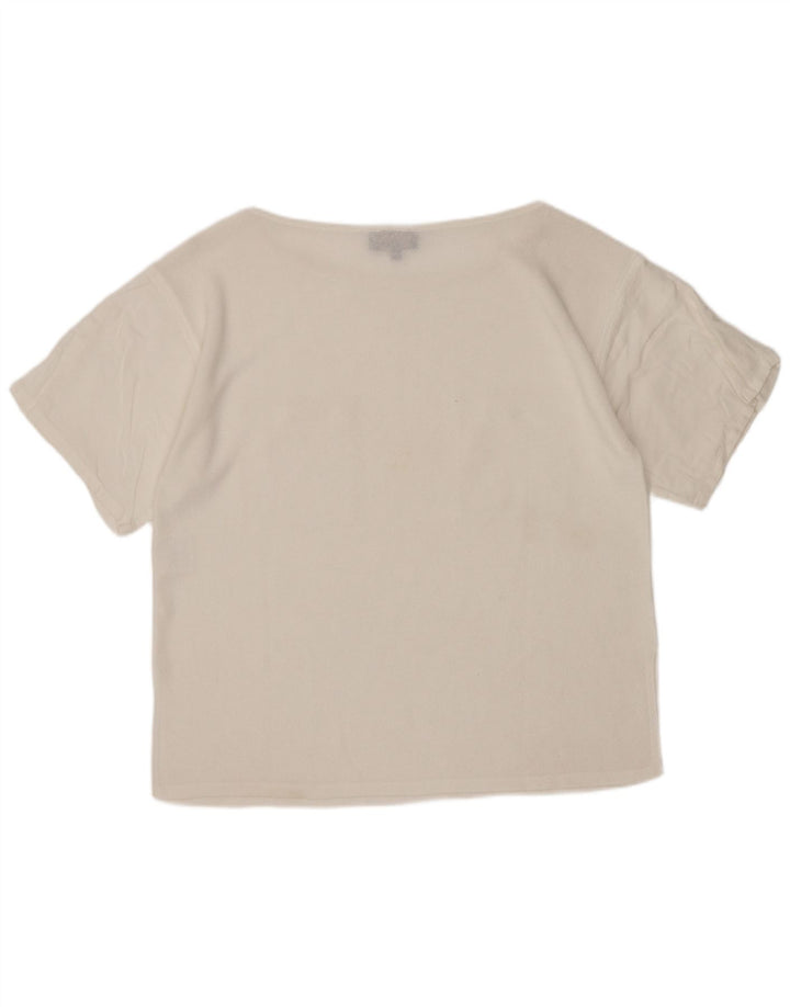 Luisa Spagnoli Blusa para Mujer Top UK 44 Medio Blanco