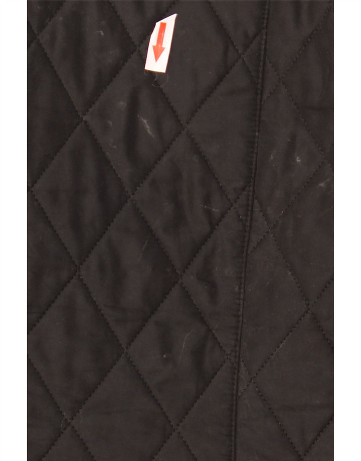 Barbour Chaqueta acolchada militar para mujer Reino Unido 44 Poliéster negro grande