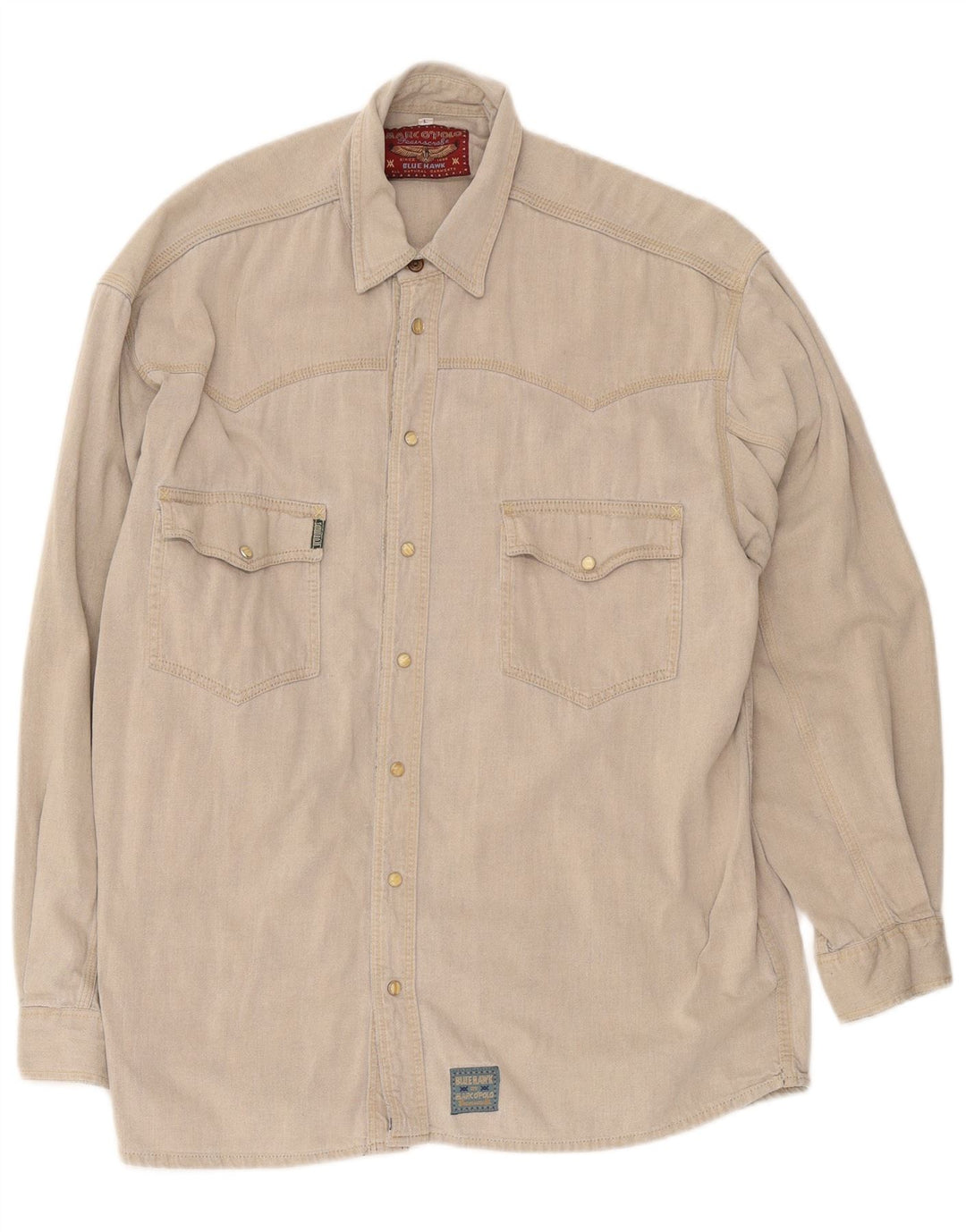 Marc O'Polo Camisa Vaquera Para Hombre Grande Beige