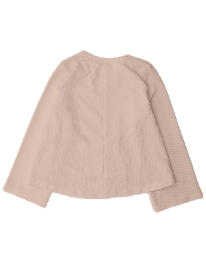 Zara Mujer Trafaluc Top Manga Larga UK 14 Medium Off White