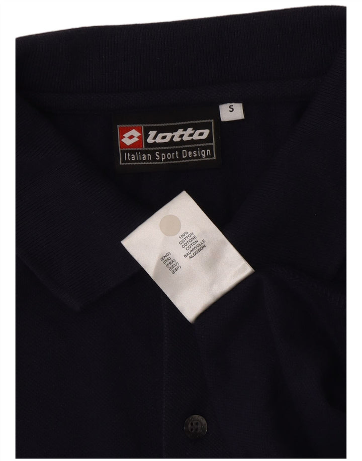 LOTTO Camisa Manga Corta Hombre Small Azul Marino Algodón