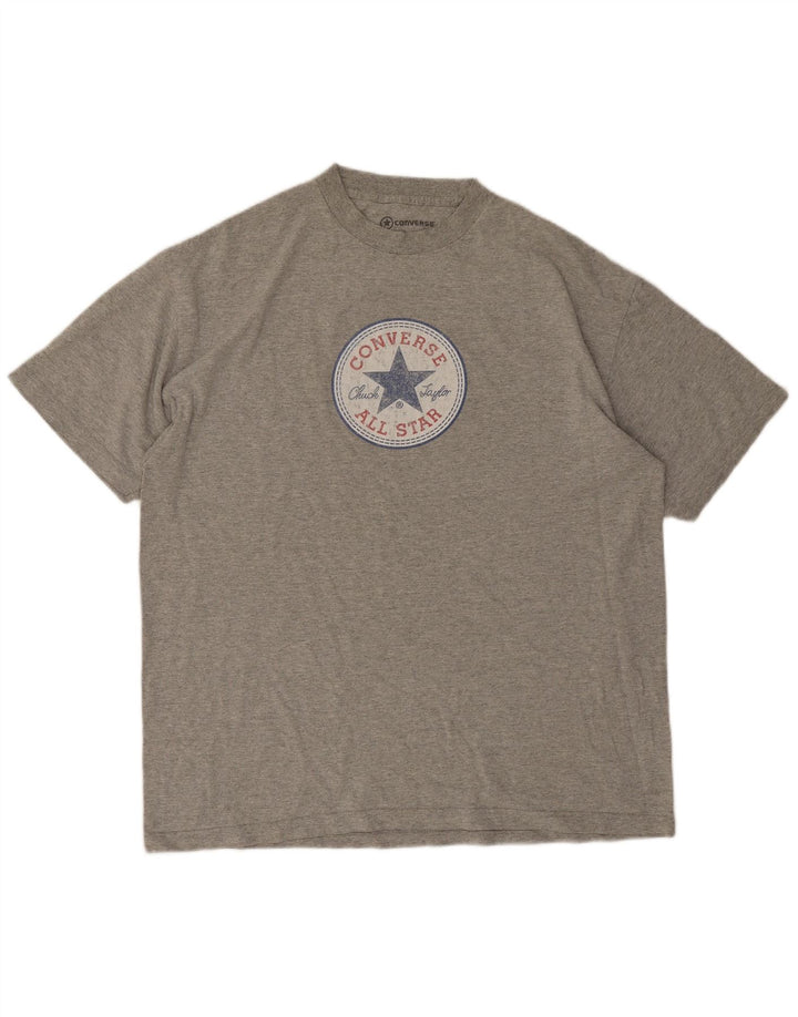 Converse Chuck Taylor Camiseta gráfica para hombre Top XL Gris