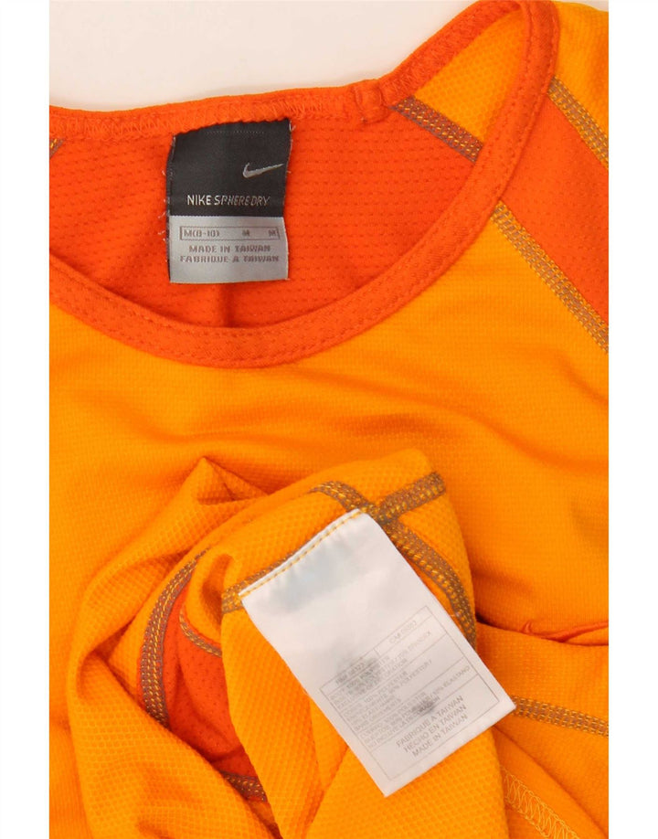 Camiseta sin mangas Nike para mujer US 8/10 Naranja medio Colorblock Poliéster