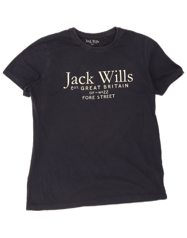 Jack Wills Camiseta gráfica para niño 14-15 años Azul Marino Algodón