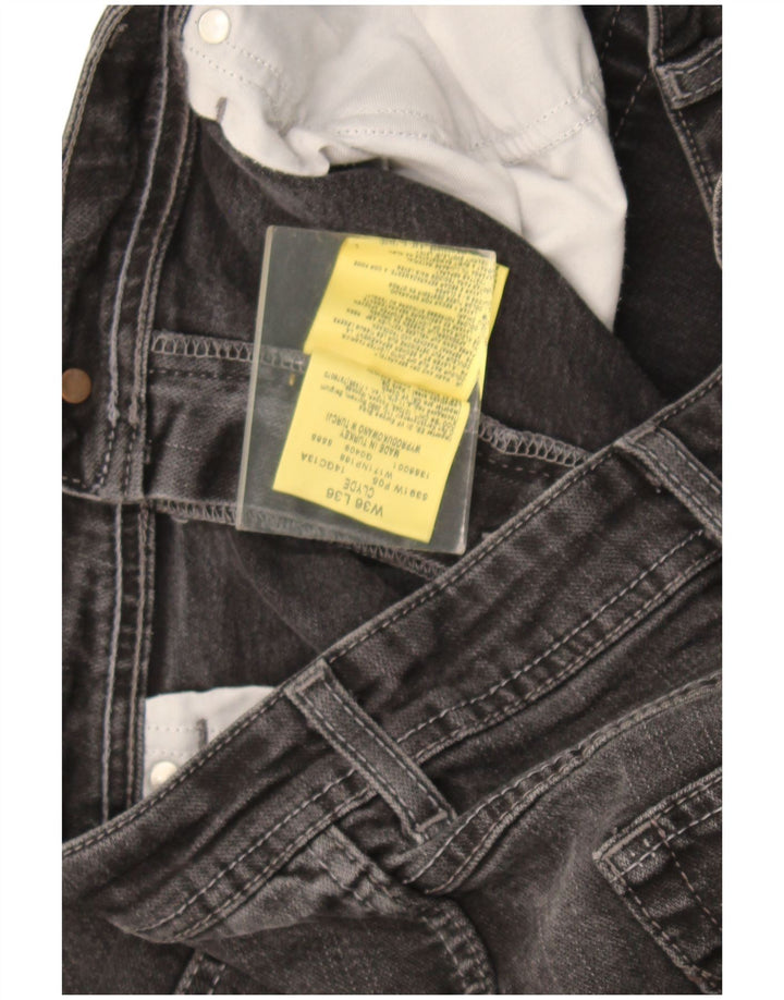 Wrangler Vaqueros rectos Clyde para hombre W36 L30 Algodón gris