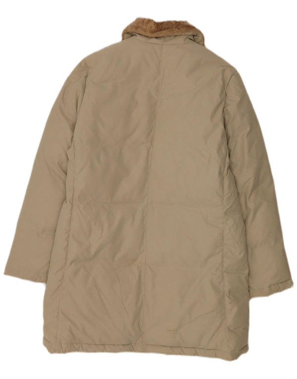 Fila Abrigo acolchado para mujer UK 44 Poliéster beige grande