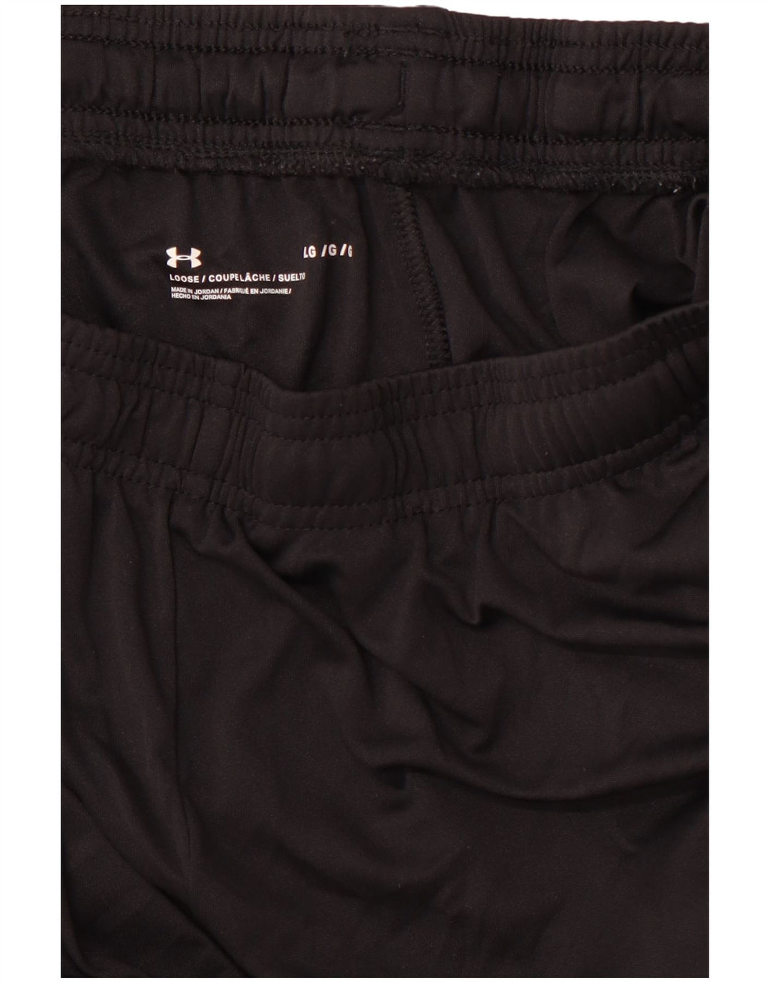 UNDER ARMOUR Pantalones cortos deportivos con gráficos para hombre, talla grande, negro