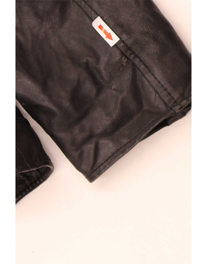In Extenso Chaqueta de cuero para hombre UK 44 2XL Negro