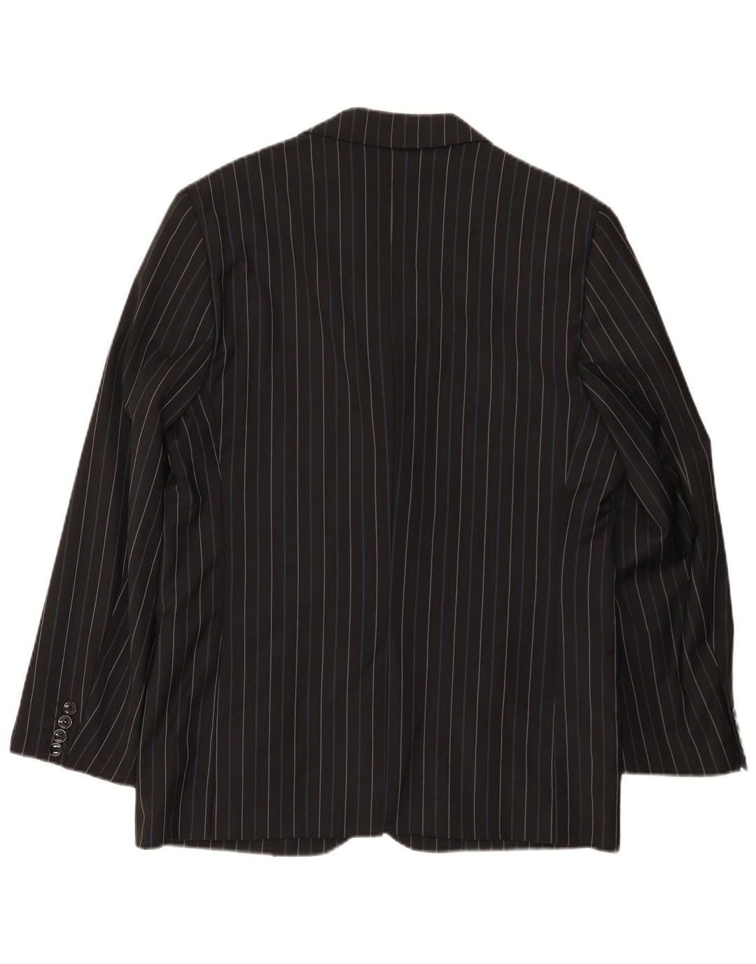 Peter & Sons Chaqueta tipo blazer de 3 botones para hombre IT 54 2XL Lana a rayas negras