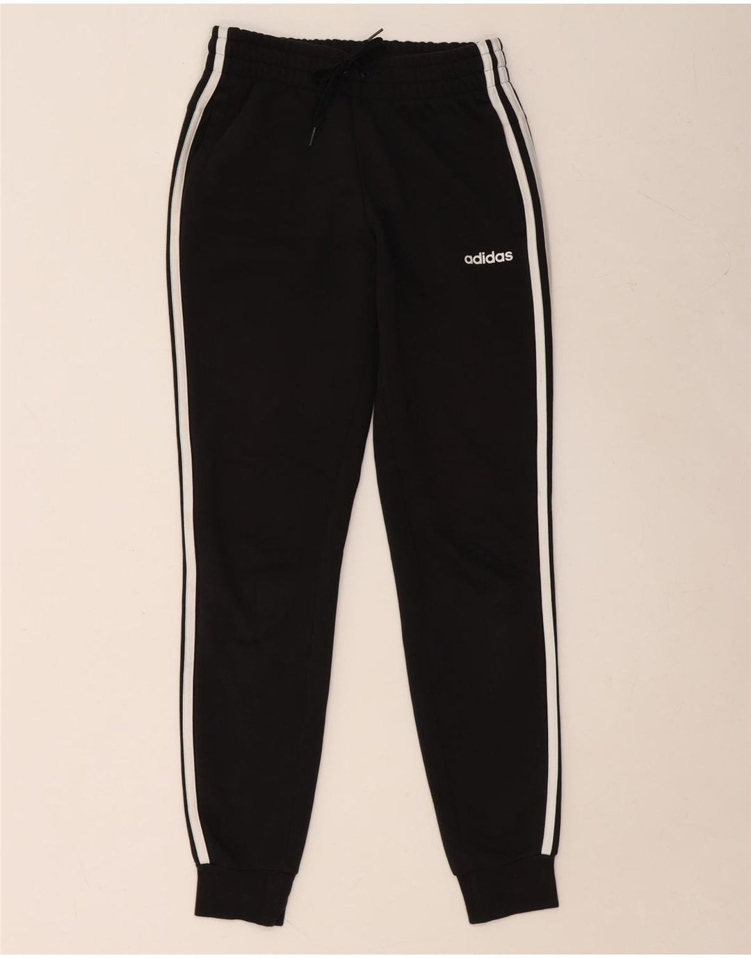 ADIDAS Pantalones de chándal para mujer Joggers UK 4/6 XS Negro Algodón