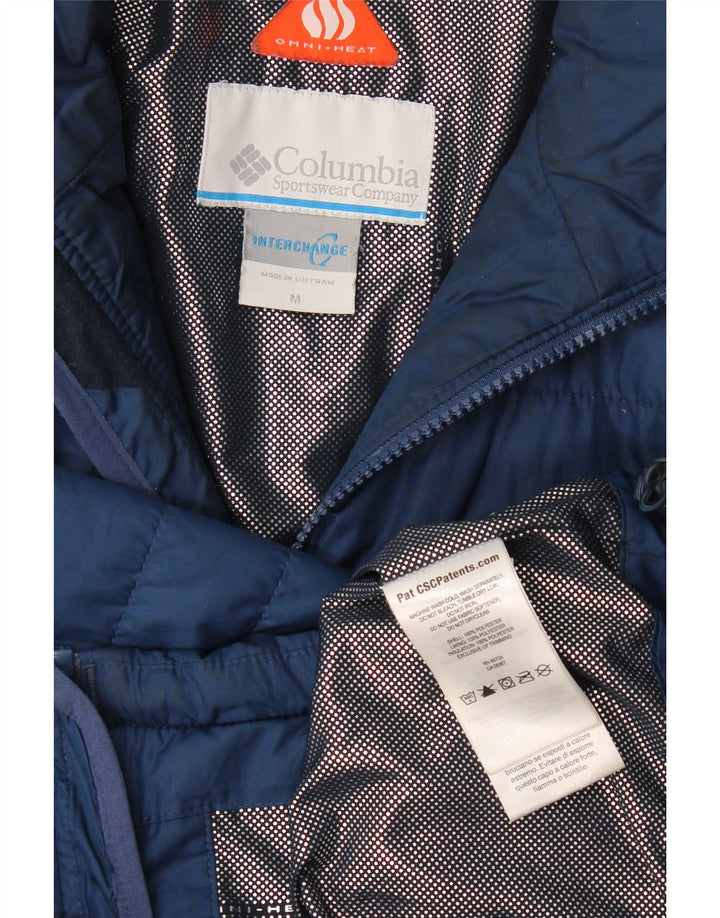 Columbia Chaqueta acolchada con forro intercambiable para hombre UK 38 Medium Azul marino