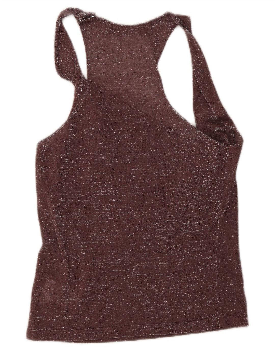 Liu Jo Mujer Crop Vest Top IT 40 Small Marrón Algodón Moteado