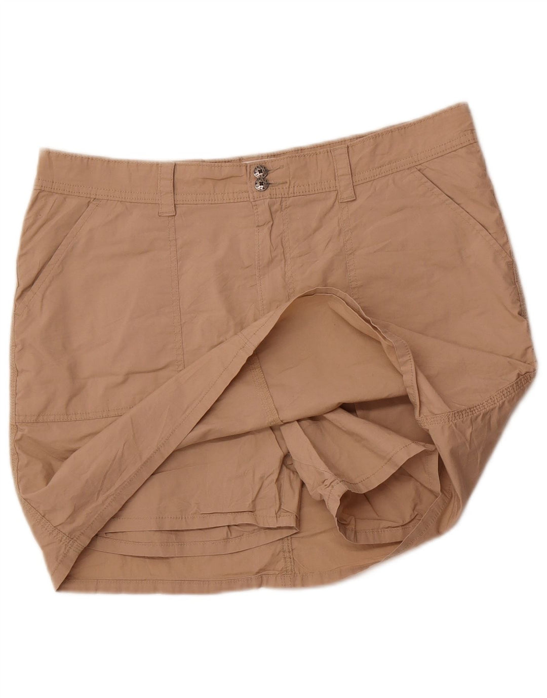 LEE Mini falda pantalón para mujer US 16 2XL Algodón marrón