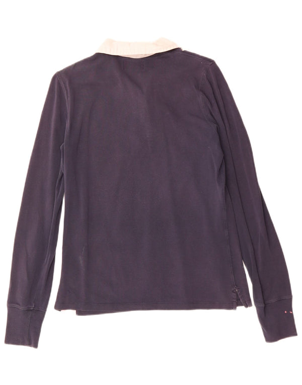 POLO RALPH LAUREN Polo de manga larga para mujer UK 40 Azul marino mediano