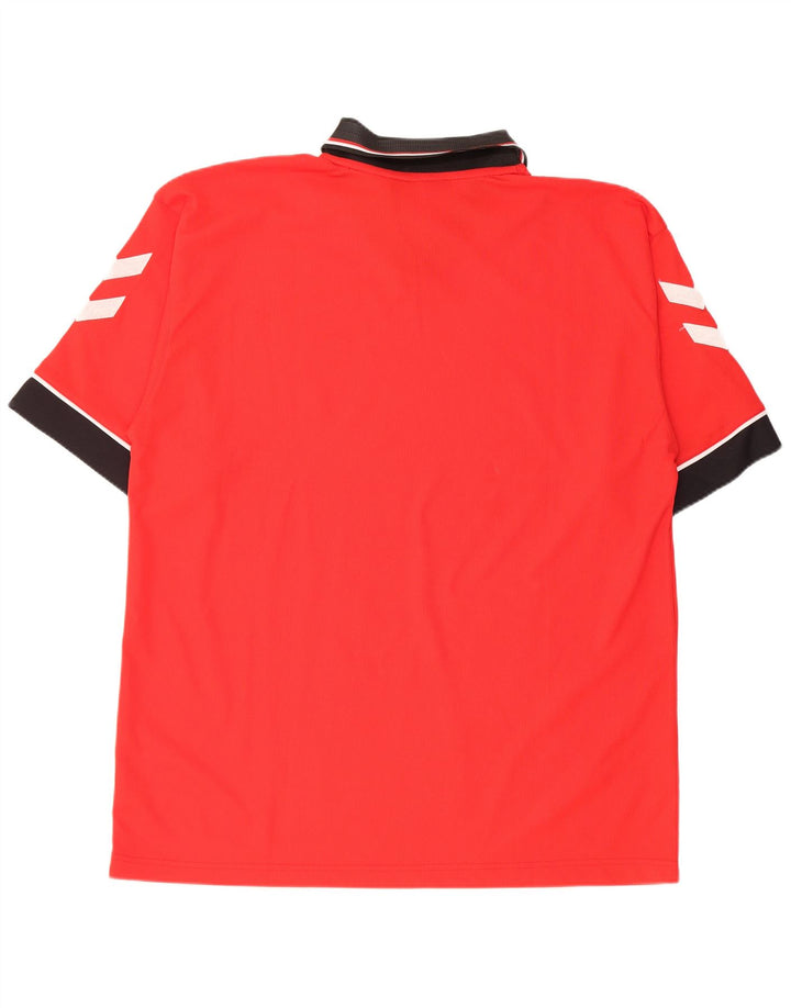Hummel Polo gráfico para hombre 2XL Poliéster con bloques de color rojo