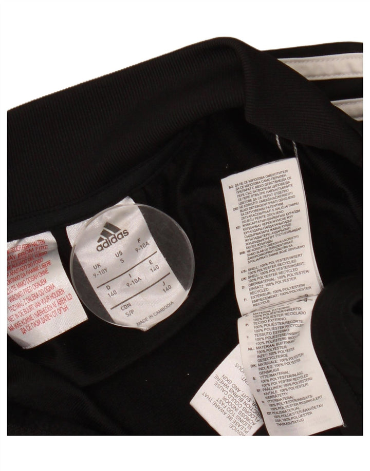 ADIDAS Chaqueta de chándal para niño 9-10 años Negro Poliéster