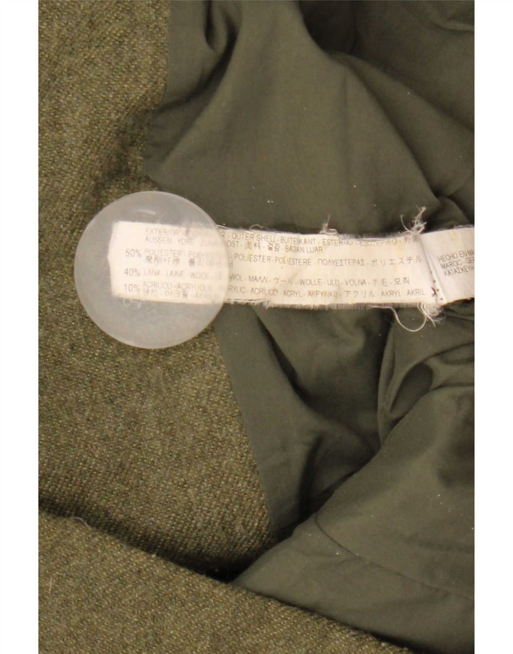 Zara Mujer Chaqueta Blazer De Doble Botonadura UK 42 Poliéster Caqui Mediano