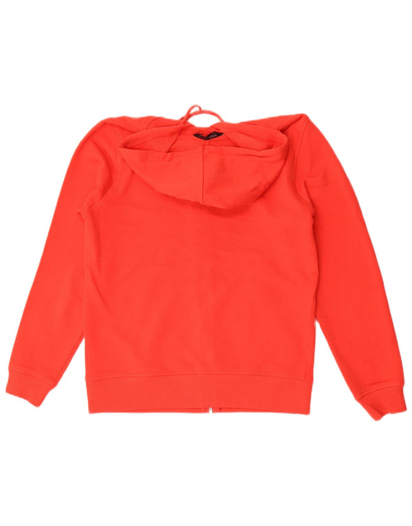 Marks & Spencer Suéter con capucha y cremallera para mujer UK 10 Small Red Cotton