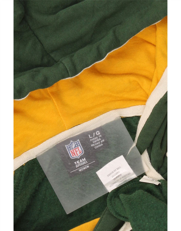 NFL - Jersey con capucha para mujer, diseño de Green Bay Packers, talla grande, color verde
