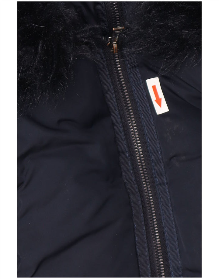 Monsoon Chaqueta Acolchada Extragrande con Capucha para Mujer UK 44 Azul Marino Mediano