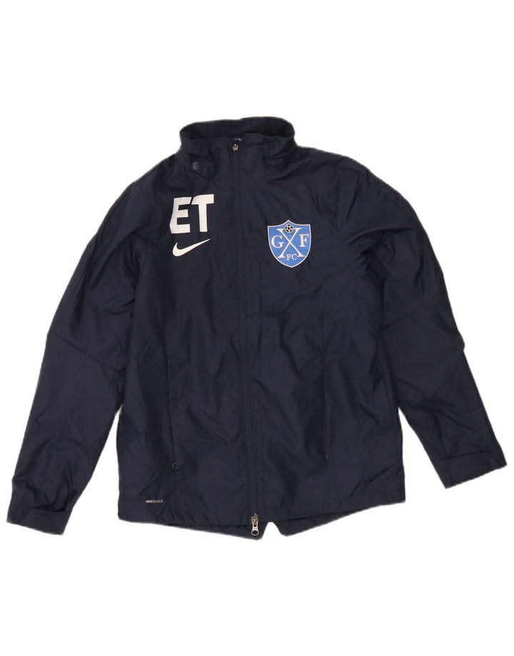 Nike Chaqueta impermeable gráfica para niños 12-13 años Grande Azul marino Poliéster