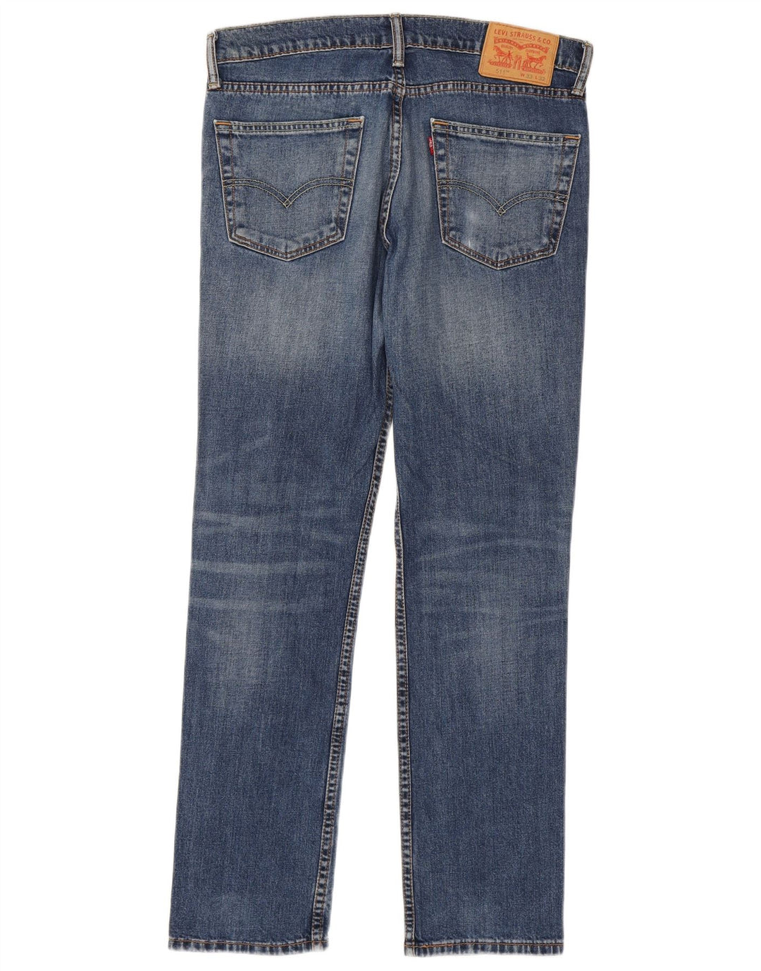 Levi's Hombre 511 Slim Jeans W33 L32 Algodón Azul