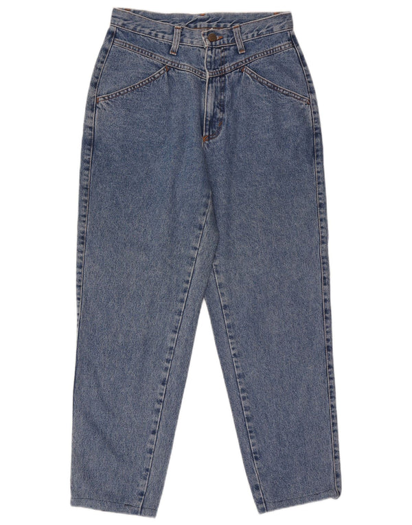 Benetton Vaqueros Cónicos De Talle Alto IT 44 Medium W28 L27 Algodón Azul