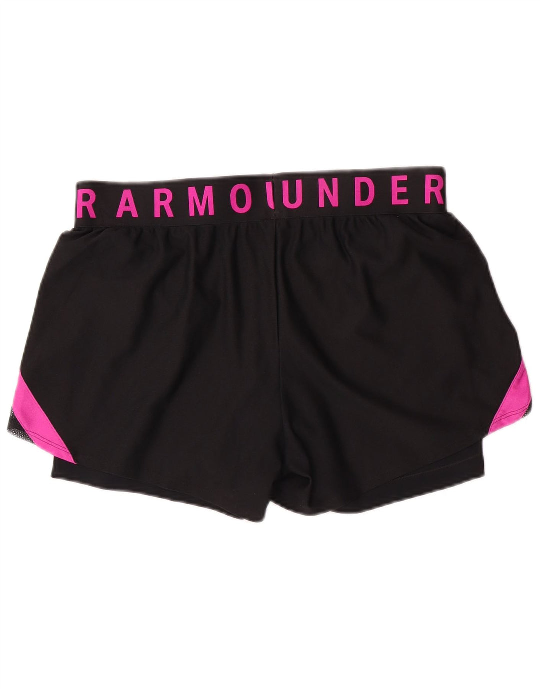 UNDER ARMOUR Pantalones cortos deportivos Heat Gear para mujer Reino Unido 40 Grande Negro Colorblock