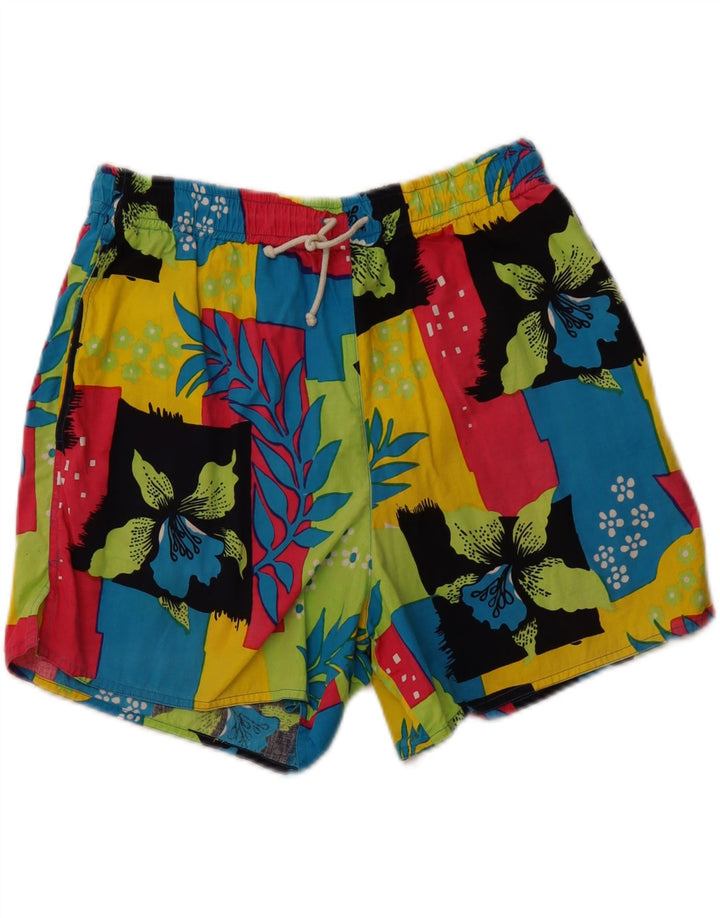 Bañador VINTAGE para hombre mediano multicolor floral