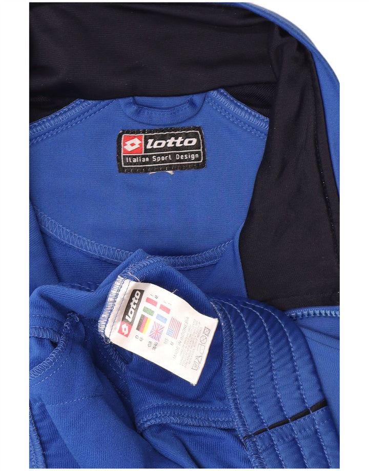 Lotto Chaqueta de chándal para hombre ES 38/40 Poliéster color block azul medio