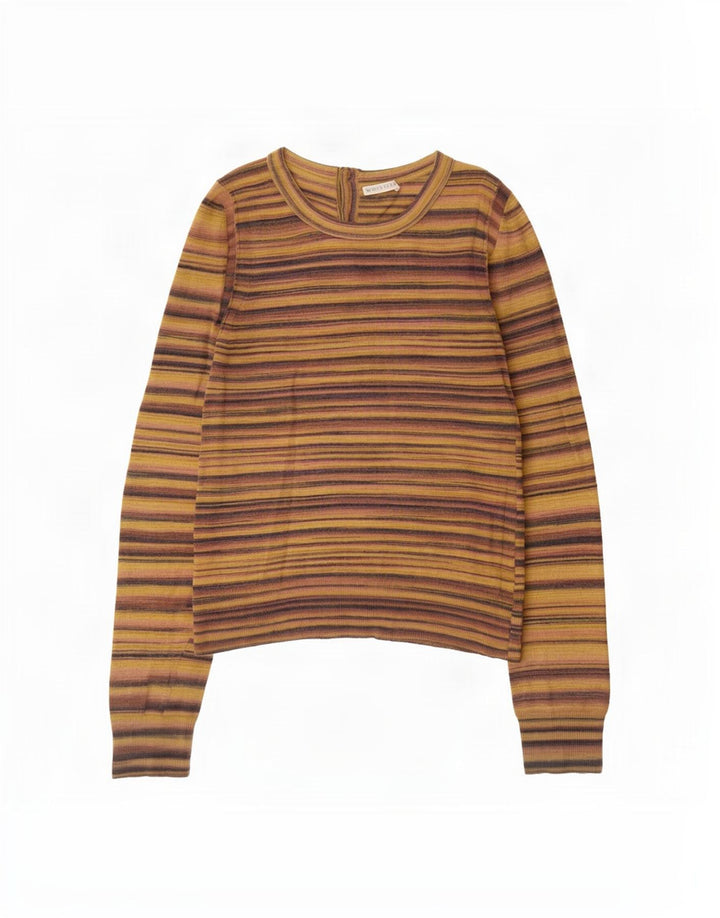 Whistles Suéter tipo jersey con cuello redondo para mujer Reino Unido 12 Mediano Rayas multicolores
