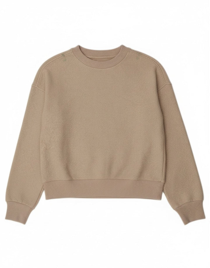 Benetton Jersey Con Cuello Barco Para Mujer UK 40 Small Off White Classic