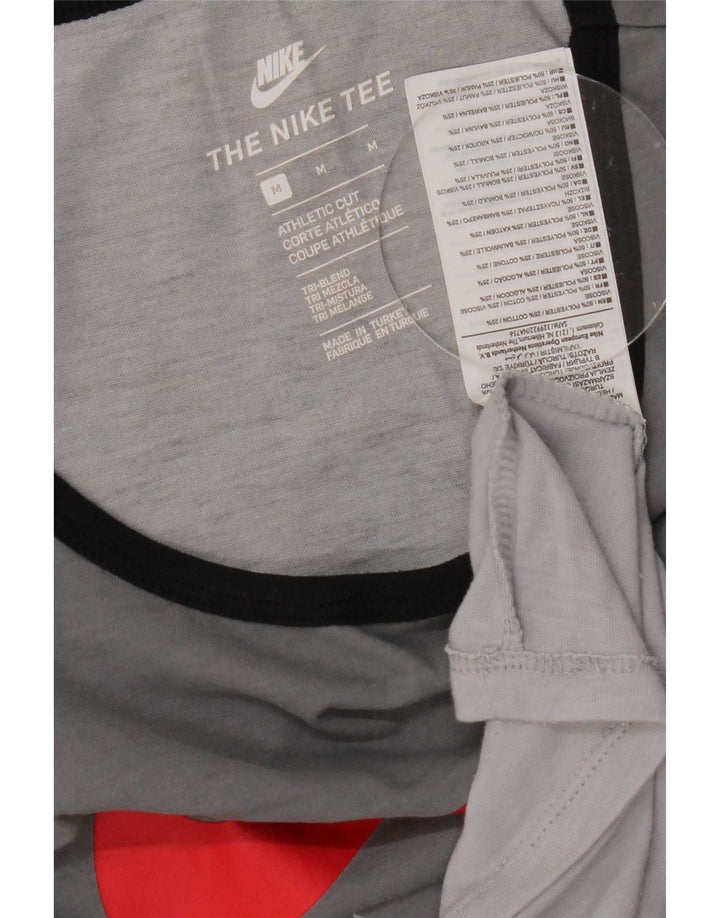 Camiseta sin mangas con gráfico de corte atlético para hombre Nike Poliéster color block en gris medio
