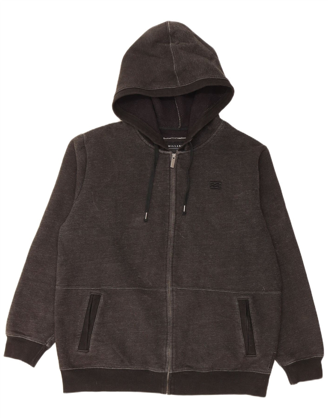 BILLABONG Suéter con capucha y cremallera para hombre 2XL Algodón gris