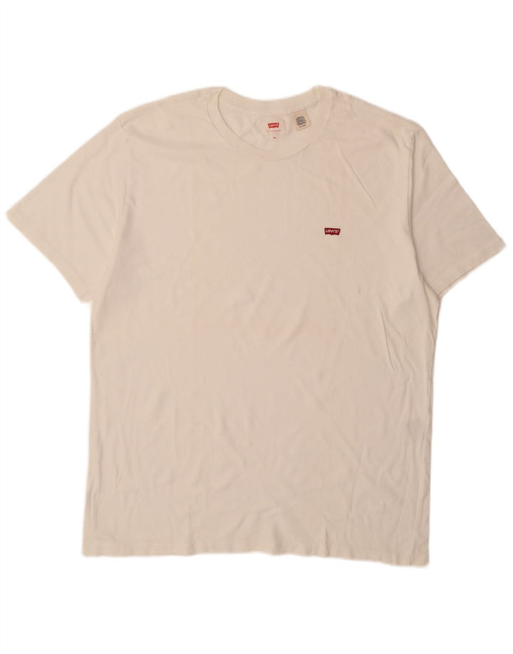 LEVI'S Camiseta Hombre Top XL Blanco Algodón