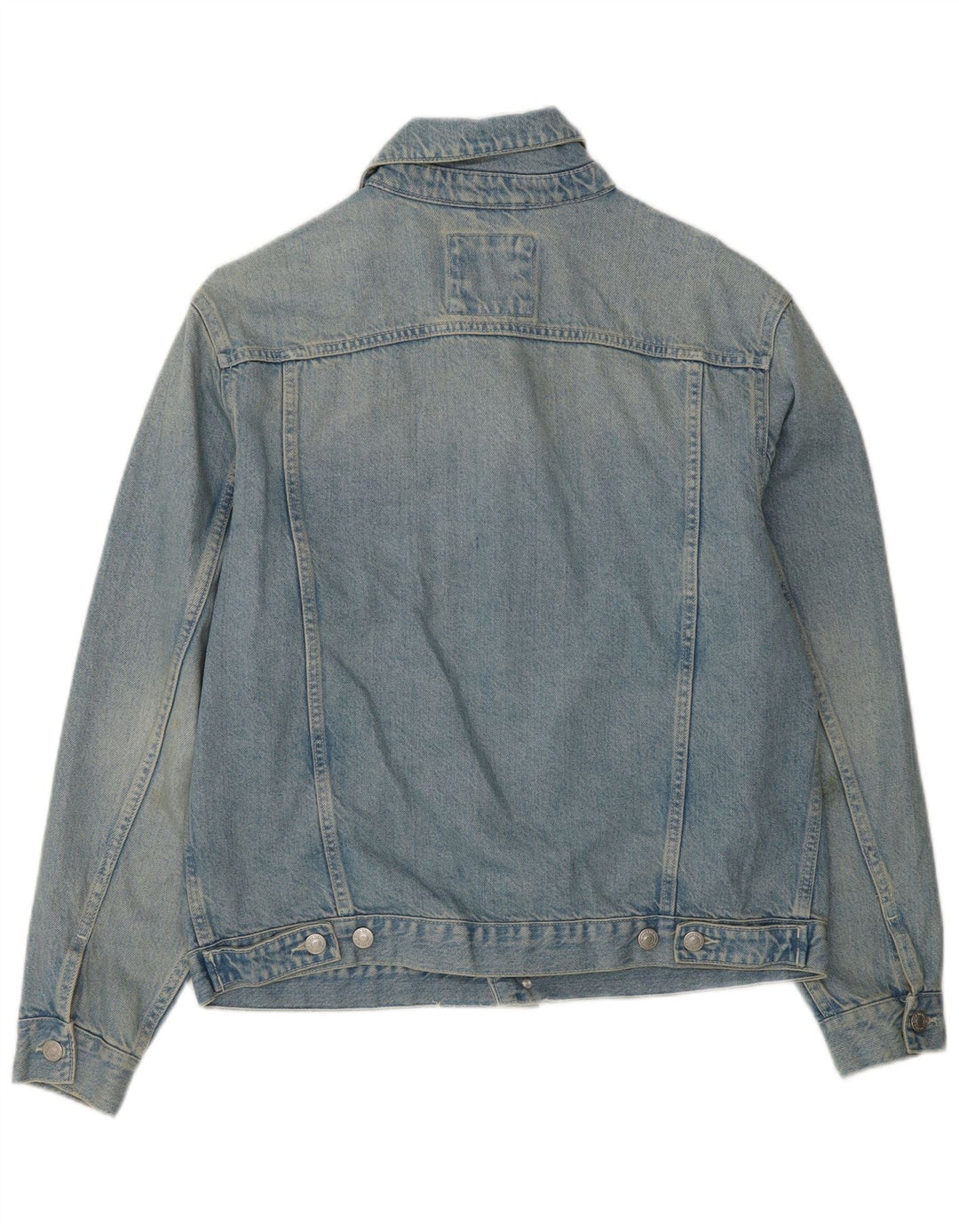 Zara Hombre Chaqueta Vaquera UK 38 Azul Medio Algodón