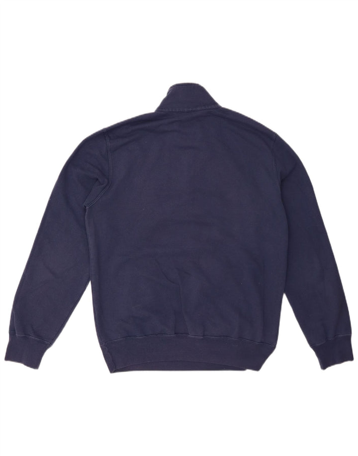 CHAMPION Sudadera con cuello y cremallera para hombre Jersey Pequeño Poliéster azul marino