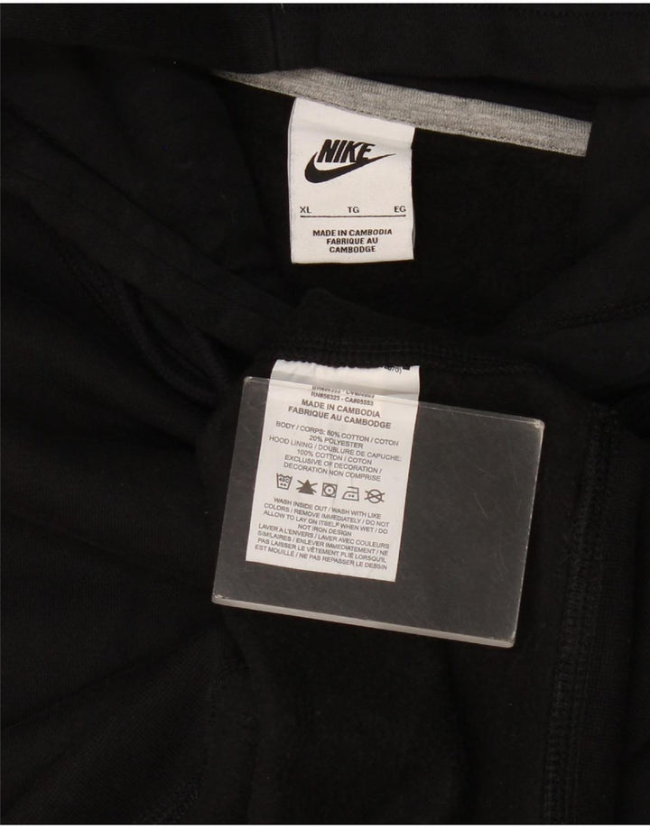 Nike - Sudadera con capucha para hombre, talla XL, algodón negro