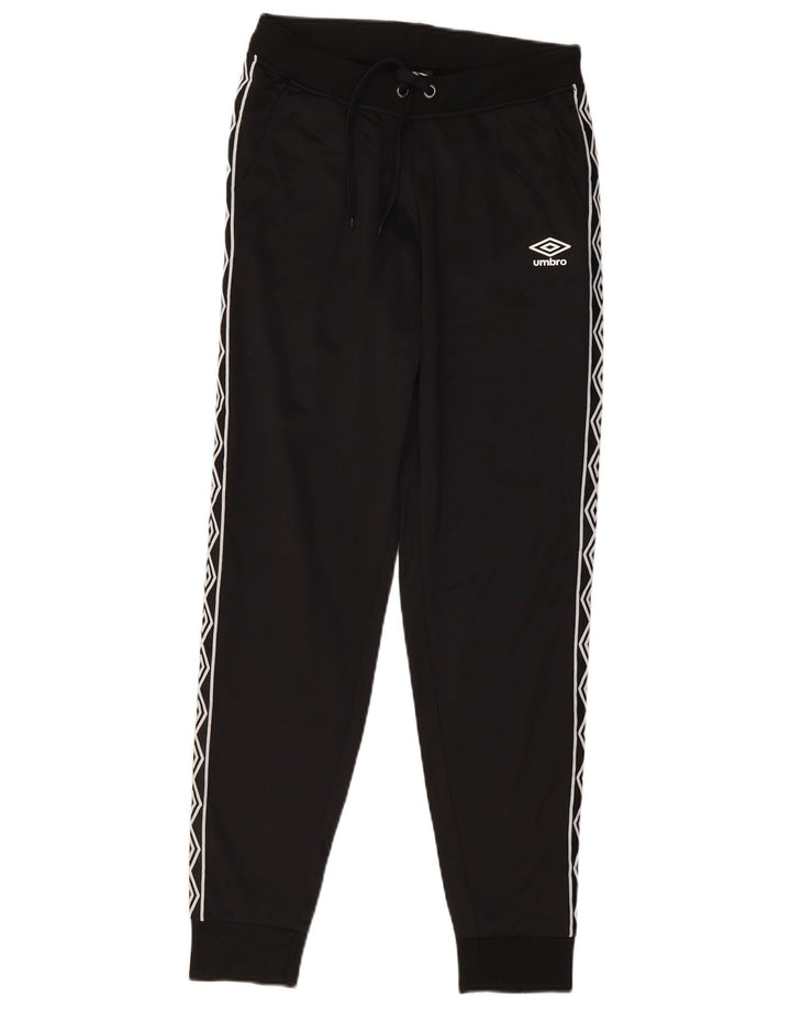 Umbro Hombre Pantalones De Chándal Gráfico Joggers Small Poliéster Negro