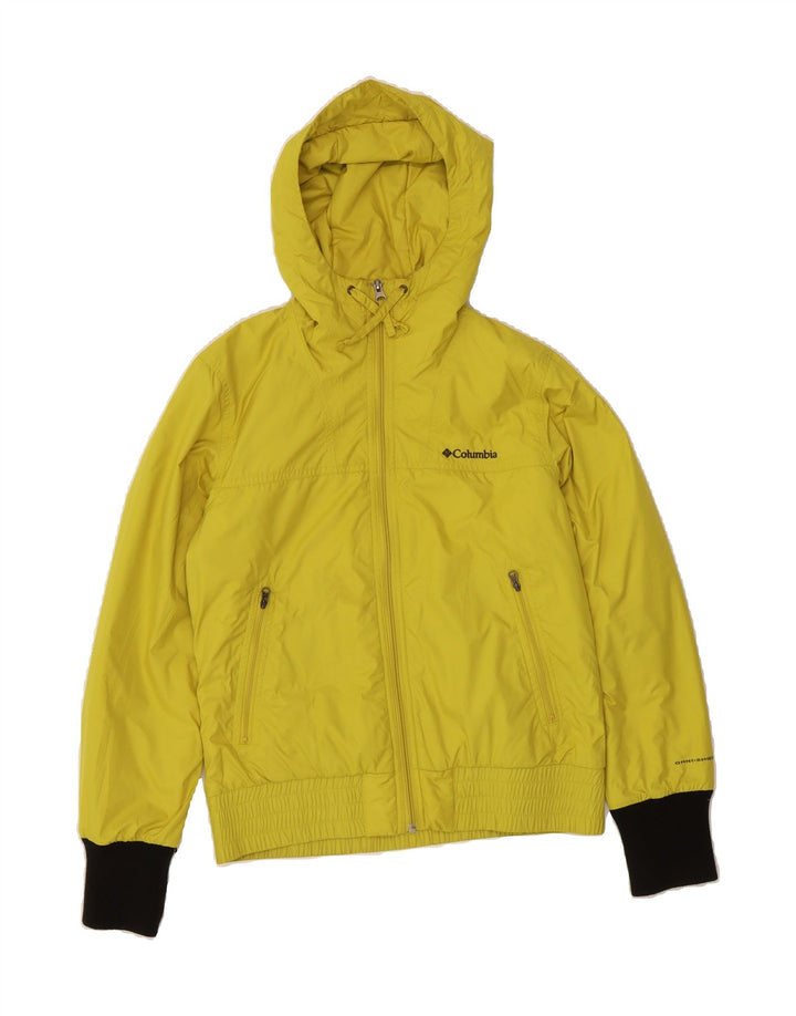 COLUMBIA Womens Interchange Hooded Bomber Jacket UK 10 Small Yellow Vintage Columbia and Second-Hand Columbia from Messina Hembry 