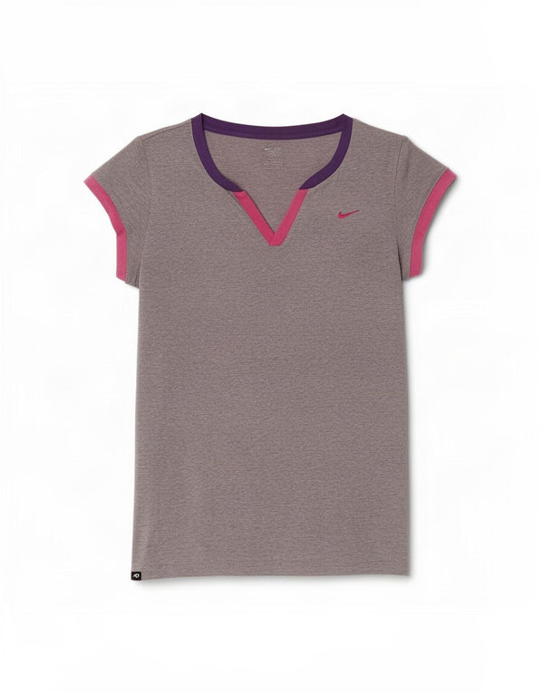 Nike Camiseta para Mujer Top UK 16/18 Large Gris