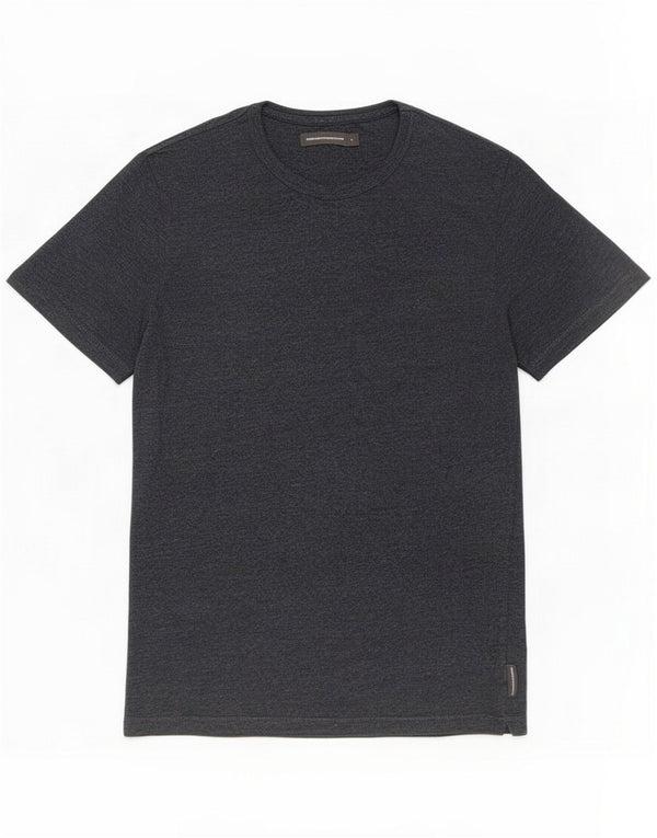 French Connection Camiseta para hombre Top grande de algodón moteado gris