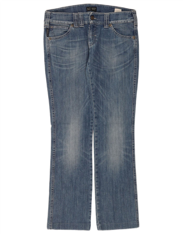Jeans Armani Mujer Rectos W28 L30 Algodón Azul