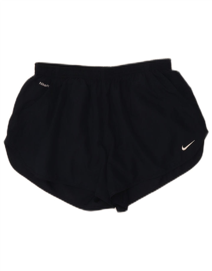 Pantalones cortos deportivos NIKE para mujer UK 8 Small Azul marino Poliéster